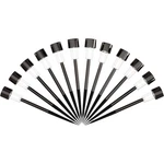 Pure Garden 12 Pack Solar Led Path Lights Outdoor Stakes Black. Fixed Price $19.99.