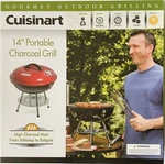 Cuisinart CCG190RB 14" Portable Charcoal Grill Red. Fixed Price $39.99.