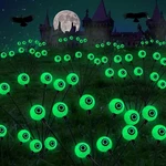 Dazzle Bright Halloween Decorations Outdoor, Pack 12LED Solar Eyeball Pathway. Fixed Price $24.00.