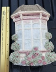 Summer Breeze Blossoming Bay Wall Plaque Michaels 1989 Floral Window Art. Fixed Price $9.99.