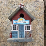 Bass Fishing Tackle Store Bait Shop Wooden 6 Inch Rustic. Fixed Price $12.00.