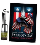 911 Patriot Day Garden Flag Set With Stand Americana World Planet Peace. Fixed Price $41.31.