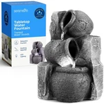 Serenelife Tabletop Water Fountain, Home Decor Soothing Sound Machine With Au.... Fixed Price $50.99.