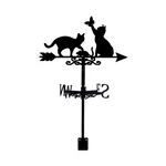 Superdant Cats Weathervane Wrought Iron Wind With Butterfly Animal .... Fixed Price $38.83.