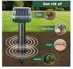 Mole Repellent 4 Pack Ultrasonic Solar Powered Animal For Outdoor Lawn. Fixed Price $15.95.