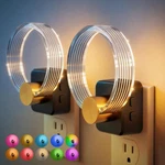 Light, 2 Pack Color Changing Lights Plug Into Wall, Rgb Nightligh.... Fixed Price $47.42.