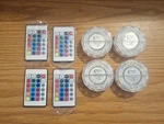Niob - 4 Pack Kohree Submersible Lights, Rgb Multi Colors, Remote Controlled. Fixed Price $15.00.