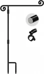 Hoosun Garden Flag Stand,sturdy Holder Pole For Outside House,yard. Fixed Price $12.86.