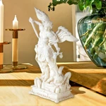 Reg Price $89 Design Toscano Orig 12" Bonded Marble Michael Statue New. Fixed Price $49.00.