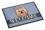 Caroline's Treasures BB1390MAT Yorkie Yorkishire Terrier Welcome Doormat 18X2.... Fixed Price $29.98.