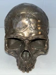 Veronese Design Craniumography Old Treasure Map Skull Statue Sculpture Figure. Fixed Price $59.00.