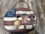 Land Of The Free Home Brave Wall Hanging Usa Flag Birdhouse. Fixed Price $5.00.
