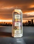 Nicole Miller Lip Balms Honey Infused Collection Set Of Big Glass Jars 30G Ea.. Fixed Price $18.95.
