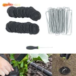 101 Pk Galvanized Garden Stakes Landscape Staples With Gasket Washer Caps 6 Inch. Fixed Price $18.48.