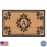 Home Collections A1HC Floral Natural Coir Rubber Monogrammed Door Mat - 24 X. Fixed Price $173.32.