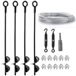 4 Pack 18" Ground Anchors Shed Kit With 1/8" Galvanized Cable & Turnbu.... Fixed Price $39.00.