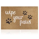Hlfmvwe Front Doormat Wipe Your Entrance 18"X28", A-paws-brown. Fixed Price $27.99.