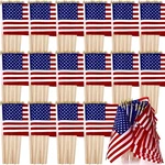 Handheld American Bulk, 8 X 12 Inches Us Flags On Stick With Gold Spearhead. Fixed Price $88.99.