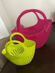 Hutzler Garden Colander Harvest Basket Set. Fixed Price $40.00.
