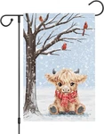 Louise Maelys Welcome Winter Garden Flag 12X18 Double Sided, Burlap Small Snow H. Fixed Price $9.88.