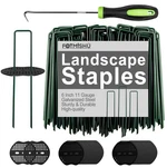 Fotmishu Landscape Staples 6INCH 50PCS Garden Stakes + Gasket, Lawn Pin.... Fixed Price $17.55.