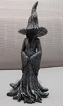 New 8 Black Gothic Shadow Witch Statue With Tree Root Design On Dress. Fixed Price $20.00.