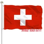 3X5 Switzerland Swiss Flag Outdoor Double Sided Heavy Duty Countr.... Fixed Price $34.32.
