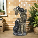 Outsunny 22.4" 3-TIER Outdoor Water Fountain With Led Lights, Pump. Fixed Price $89.99.