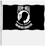 Double Sided Pow Mia Flag 3X5 Outdoor Heavy Duty Ply Polyester With 2 Grommets. Fixed Price $43.66.