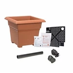 Novelty Earthbox Natural Root And Veg Garden Kit, Square, Terra Cotta Color, 18". Fixed Price $54.79.