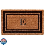 Calloway Mills 152962436E Black Border 24" X 36" Monogram Doormat, (letter E). Fixed Price $47.36.