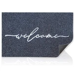 Aazzkang Welcome Mat Outdoor With Durable Non Slip Rubber Backing 18"X28" Grey. Fixed Price $32.38.