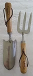 Vintage Esschert's Garden Stainless Steel Wood Handle Yard Tool Set Usa. Fixed Price $32.50.