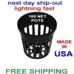 2" Inch Net Pot Cups 100 For Hydroponic Grow Box System & Clone (quick Ship-out). Fixed Price $18.95.