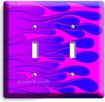 Hot Rod Blue Pink Flames 2 Gang Light Switch Wall Plate Cover Girl Room Hd Decor. Fixed Price $21.99.