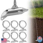Dabolang 6 Pack Ground Anchors For Sheds, Heavy Duty Earth Trapping,. Fixed Price $48.29.