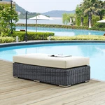 Modway Summon Outdoor Patio Sunbrella Rectangle Ottoman In Canvas Antique Beige. Fixed Price $466.34.