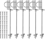 Heavy Duty Ground Anchors Screw-in Trampoline Stakes With Anti-bend L-plate, Mul. Fixed Price $96.99.