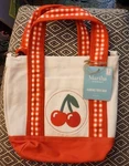 Martha Stewart Canvas Tote Bag Cherries Small Reusable New. Fixed Price $20.60.