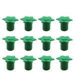 Jcbiz 12PCS Green Plastic Mushroom Rebar Safety Caps Garden Cane. Fixed Price $10.52.