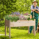 Wood Raised Bed Vegetable Herb Grow Box Elevated Gardening Planter Yard. Fixed Price $59.99.