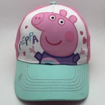Girls Peppa Pig Baseball Cap Adjustable Pink Teal White Kids Sun Hat. Fixed Price $9.09.