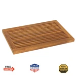 Bare Decor Dasha Teak Wood Spa Shower/door Mat - 31.5" X 17.75". Fixed Price $155.16.