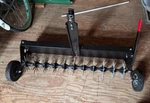 40 In. Tow-behind Spike Aerator W/ 3D Galvanized Stars For Lawn/brinly. Fixed Price $95.00.