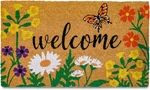 Mainevent Floral Door Mat 30X17 Inch Coir Welcome For Outside Entrance. Fixed Price $31.19.