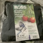 Ross 14 X 45 Anti Bird Netting Cover Ponds Fruit Trees Fishing Garden Deer. Fixed Price $19.99.