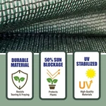 50% Sunblock Mesh Garden Netting Greenhouse Shade Cover With Grommets. Fixed Price $24.66.