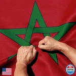 Anley Rip-proof Double Sided 3-PLY Morocco Flag 3X5 Ft Vivid Color. Fixed Price $35.87.