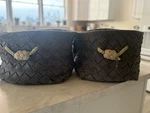 Threshold Target Gray Woven Felt Baskets (2) With Handles. Fixed Price $28.00.