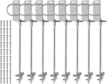 Heavy Duty Ground Anchors Screw-in Trampoline Stakes With Anti-bend L-plate, Mul. Fixed Price $150.87.